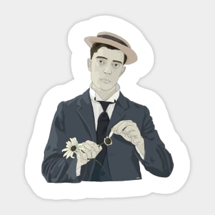 Happy Buster Keaton Sticker